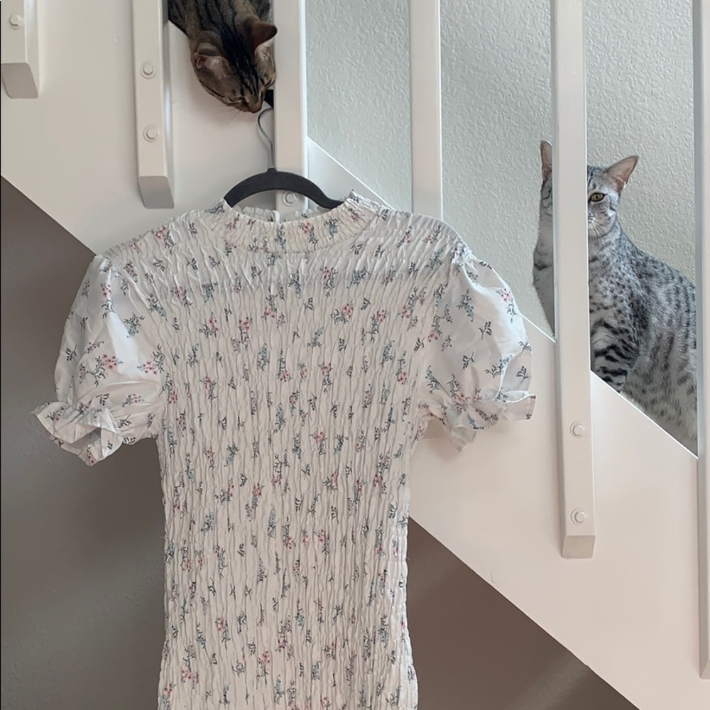 WHITE FLORAL DATE NIGHT DRESS